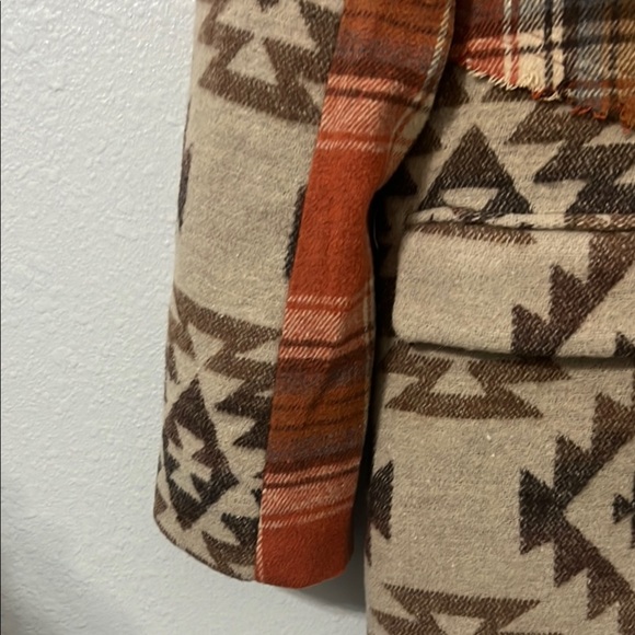 MISS MEE Plaid and Aztec Blazer small - Picture 9 of 15